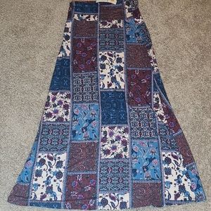 Blue and pink Agnes&Dora women's maxi skirt